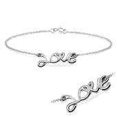 Romantic Love Silver Bracelet BRS-32 